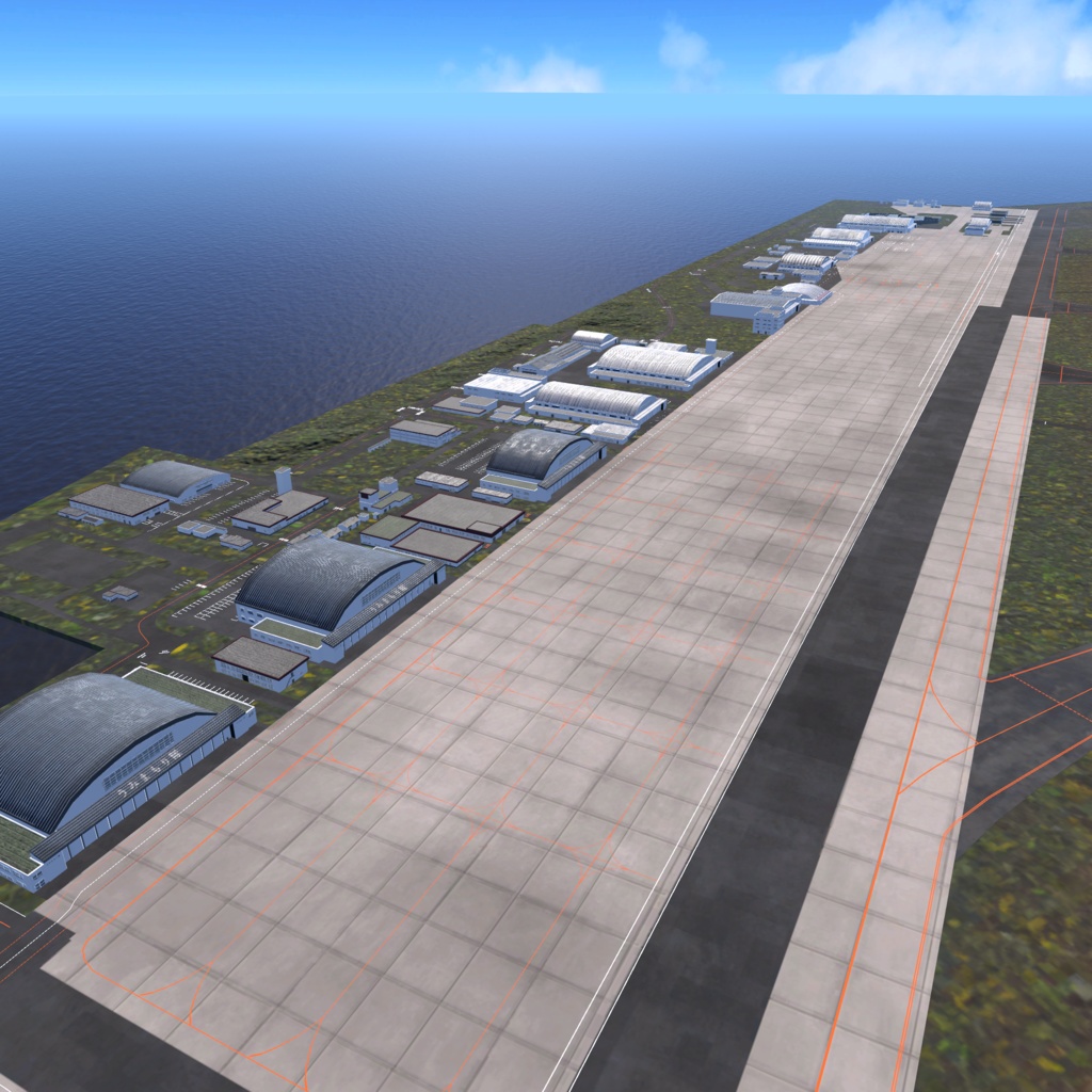 【VRChat想定】那覇空港【フライトワールド用シーナリー国際空港3Dモデル】