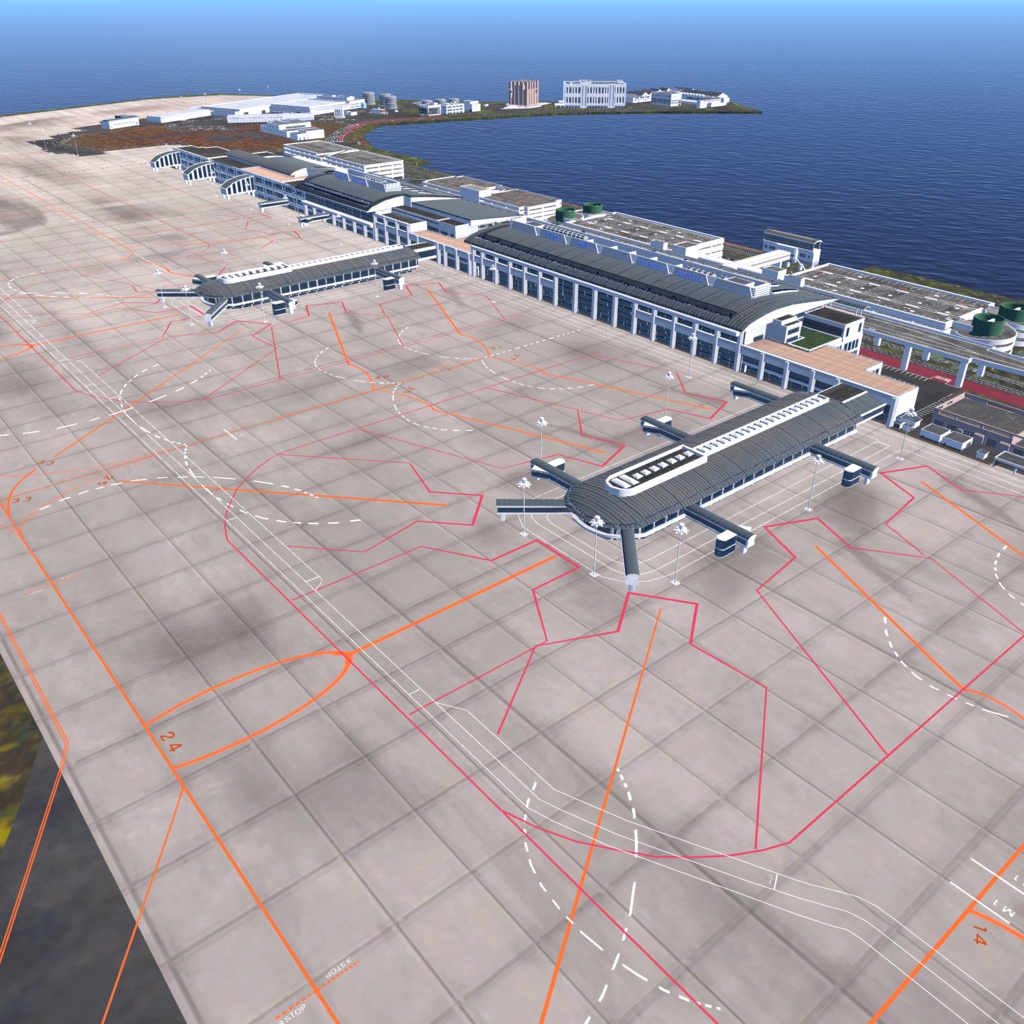 【VRChat想定】那覇空港【フライトワールド用シーナリー国際空港3Dモデル】