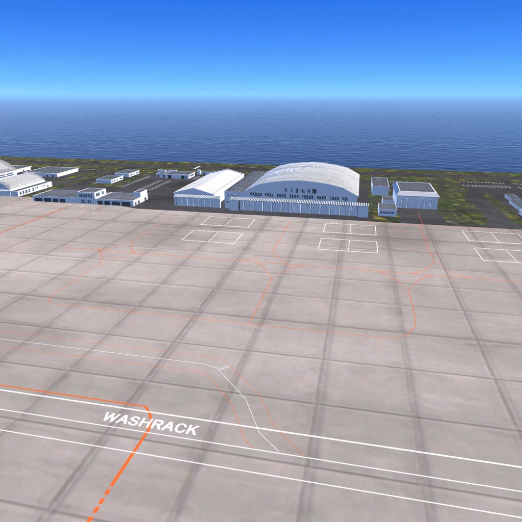 【VRChat想定】那覇空港【フライトワールド用シーナリー国際空港3Dモデル】