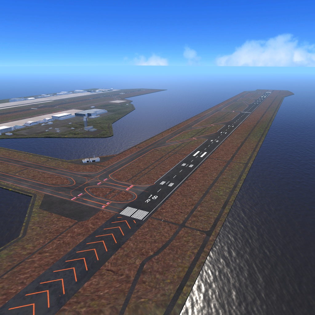 【VRChat想定】那覇空港【フライトワールド用シーナリー国際空港3Dモデル】