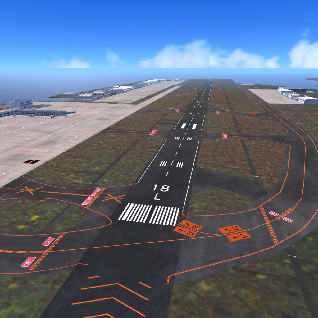 【VRChat想定】那覇空港【フライトワールド用シーナリー国際空港3Dモデル】