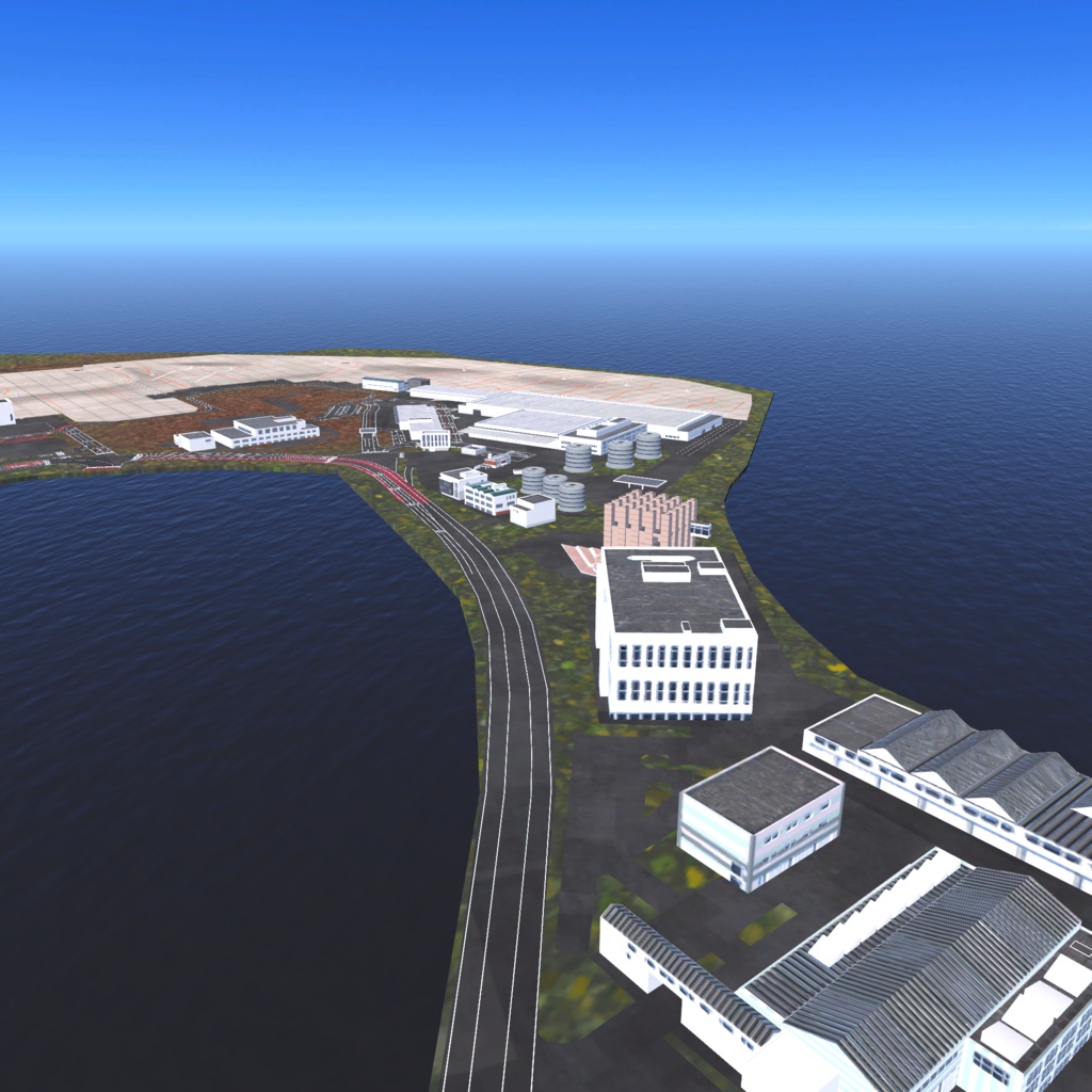 【VRChat想定】那覇空港【フライトワールド用シーナリー国際空港3Dモデル】