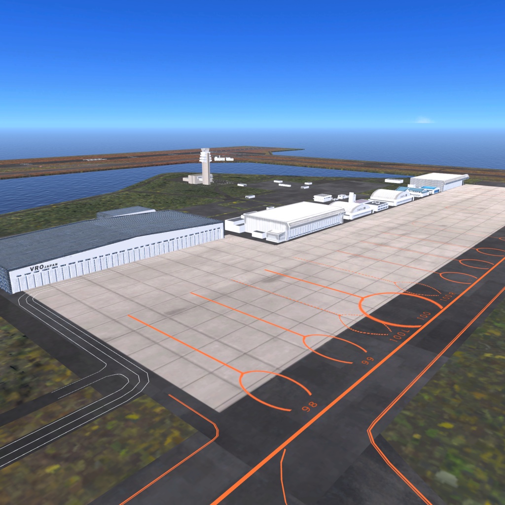 【VRChat想定】那覇空港【フライトワールド用シーナリー国際空港3Dモデル】