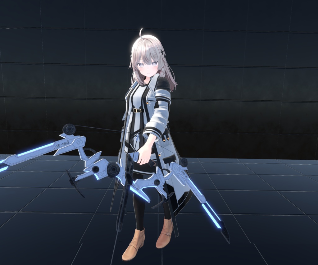 【VRChat想定MA対応】SFな武器セット2+転送パーティクル【3Dモデル】