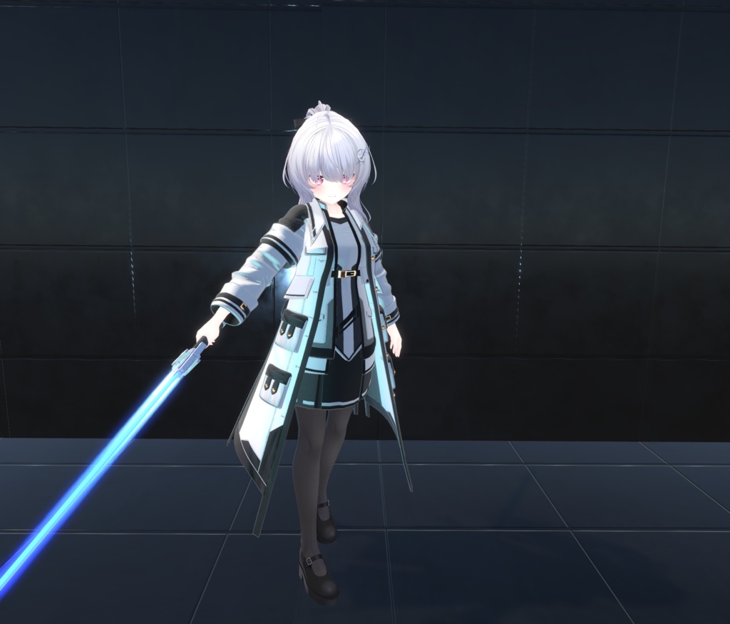 【VRChat想定MA対応】SFな武器セット2+転送パーティクル【3Dモデル】
