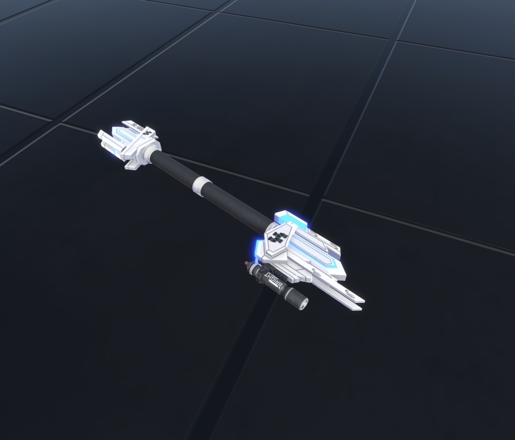 【VRChat想定MA対応】SFな武器セット2+転送パーティクル【3Dモデル】