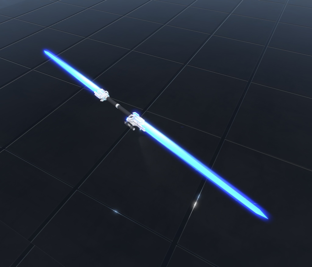 【VRChat想定MA対応】SFな武器セット2+転送パーティクル【3Dモデル】