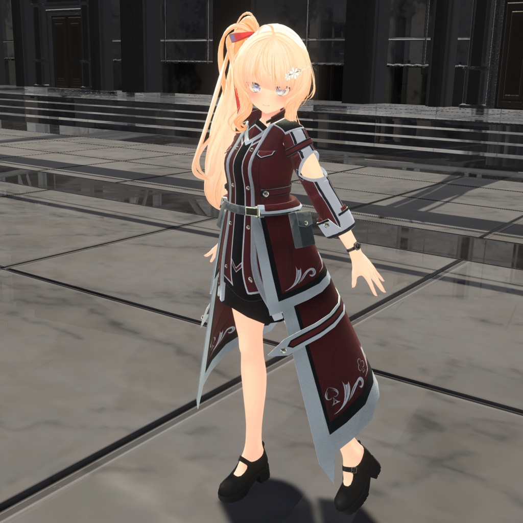 【16アバター、MA対応】ファンタジーな戦闘服【VRChat衣装3Dモデル】