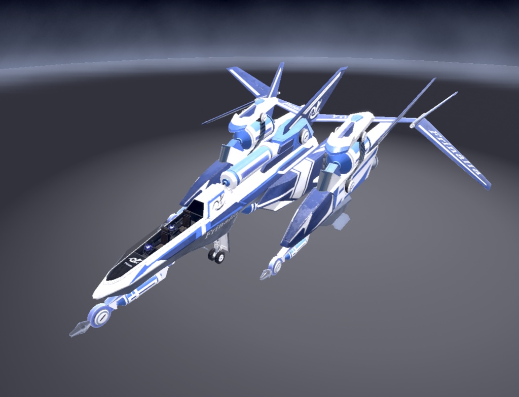 【VRChat想定】架空機 水で動く不思議飛行機「Frinalia(フリナリア)」【陸海空対応の飛行可能モデル】