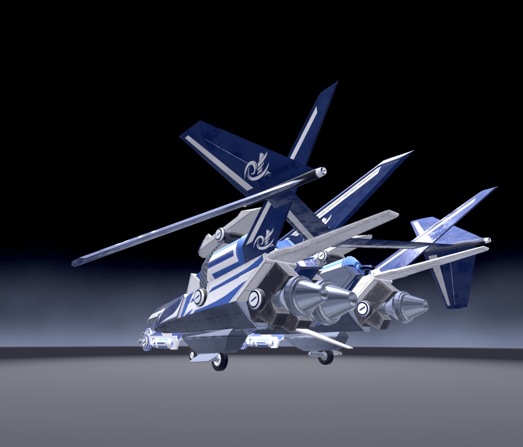 【VRChat想定】架空機 水で動く不思議飛行機「Frinalia(フリナリア)」【陸海空対応の飛行可能モデル】