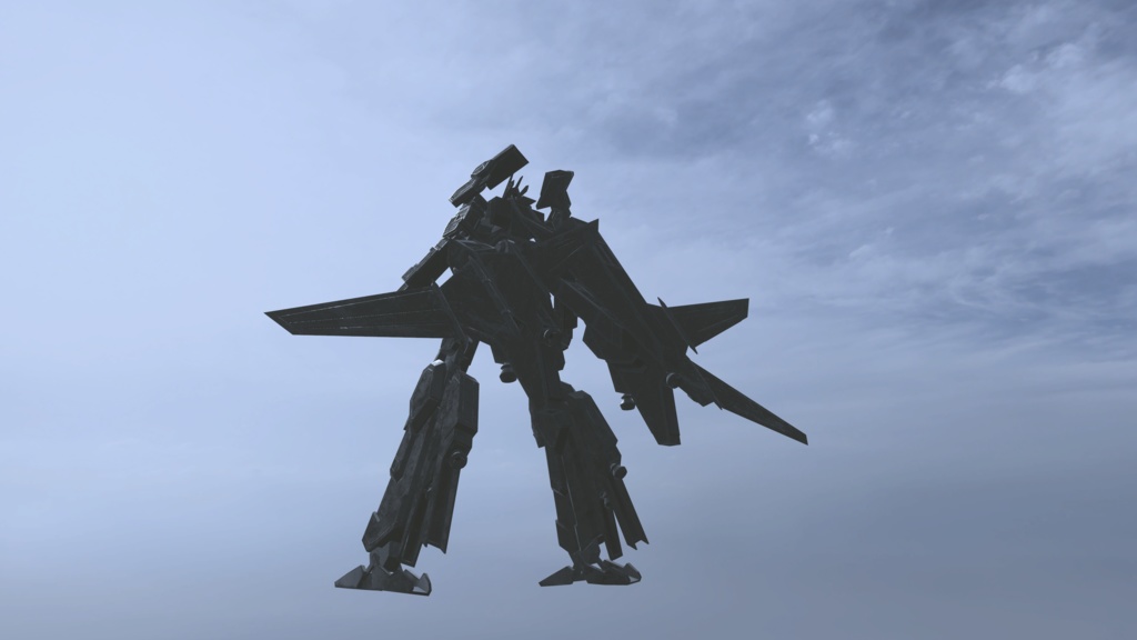 【VRChat想定】人型可変機 TAF-02 Braver(Transfrom Aircraft Fighter)【飛行可能3Dモデル】