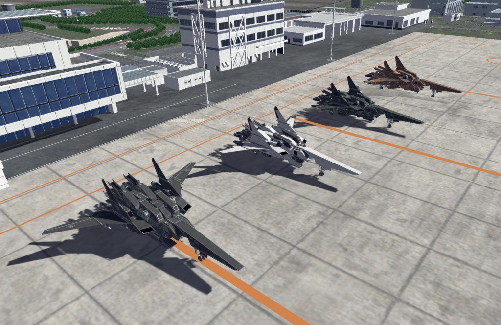 【VRChat想定】人型可変機 TAF-02 Braver(Transfrom Aircraft Fighter)【飛行可能3Dモデル】