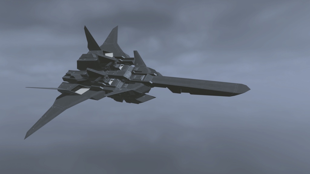 【VRChat想定】逆関節可変機 TAF-03 RaySter(Transfrom Aircraft Fighter)【飛行可能3Dモデル】