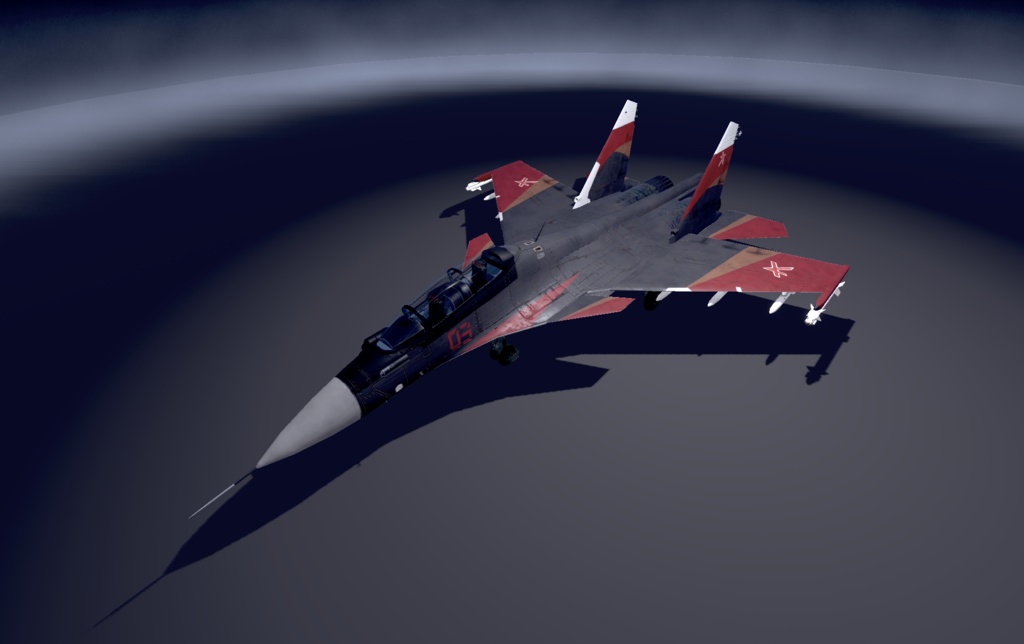 【VRChat想定】B-SU30MK【飛行可能モデル】
