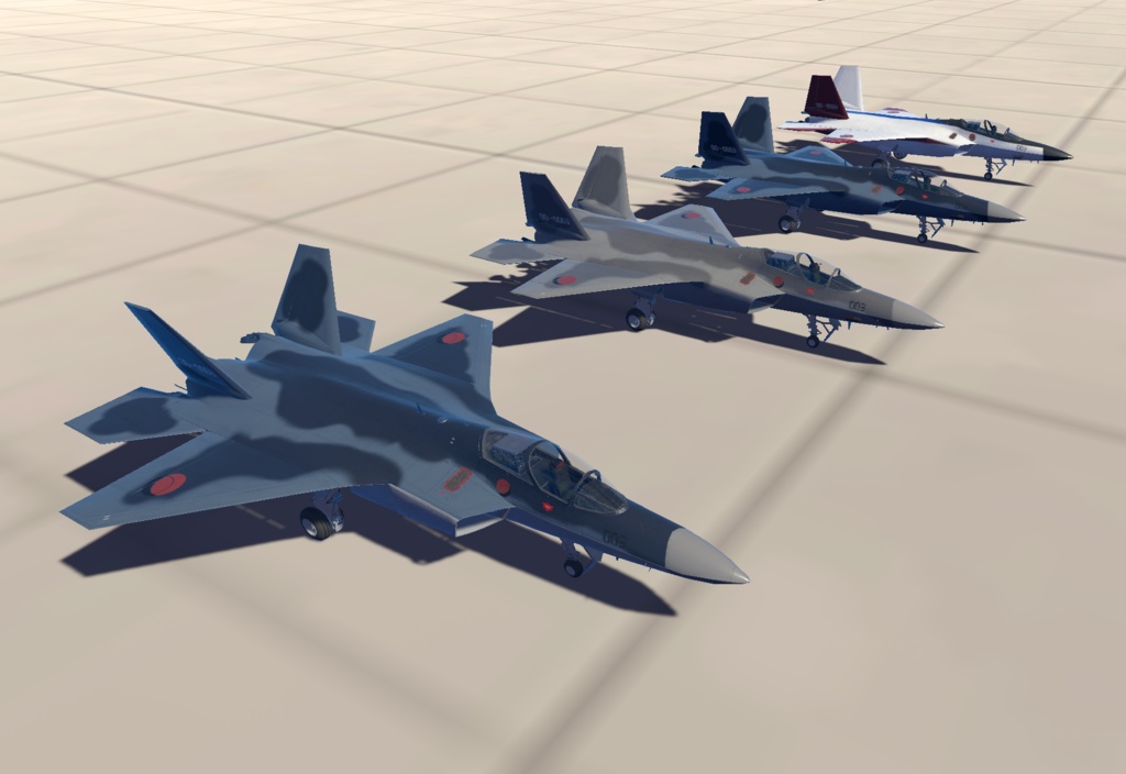 【VRChat想定】B-ATDX(X-2)【飛行可能3Dモデル】