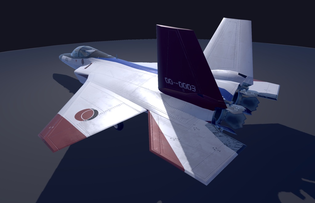 【VRChat想定】B-ATDX(X-2)【飛行可能3Dモデル】