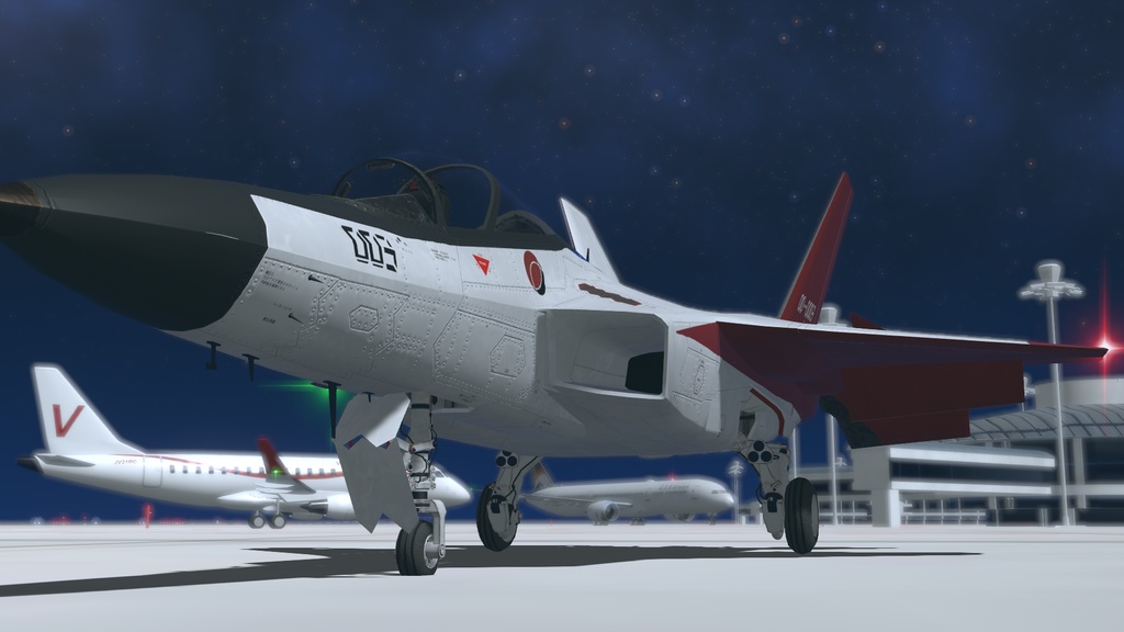 【VRChat想定】B-ATDX(X-2)【飛行可能3Dモデル】