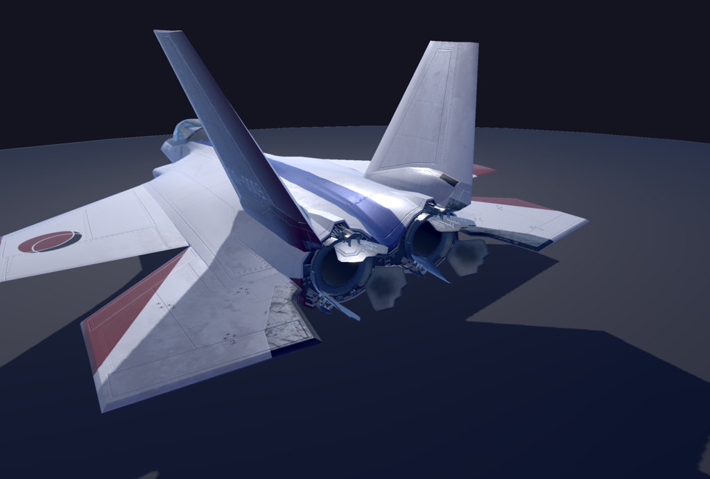 【VRChat想定】B-ATDX(X-2)【飛行可能3Dモデル】