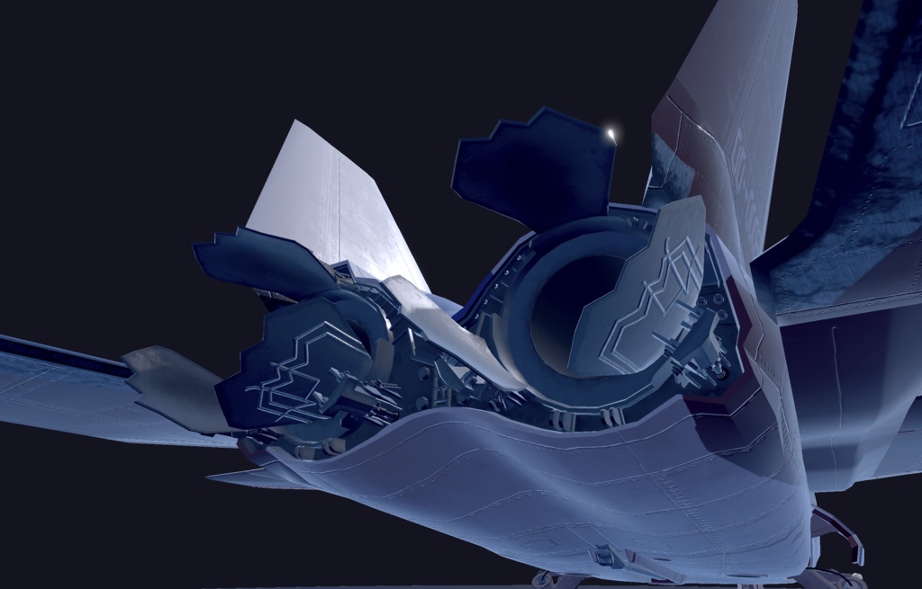 【VRChat想定】B-ATDX(X-2)【飛行可能3Dモデル】