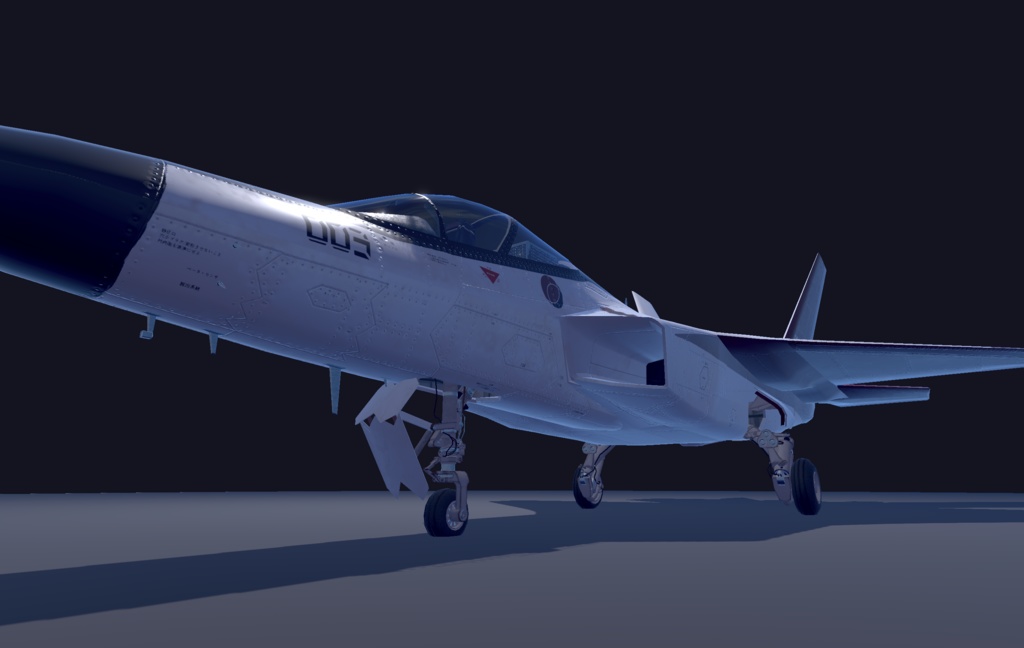 【VRChat想定】B-ATDX(X-2)【飛行可能3Dモデル】