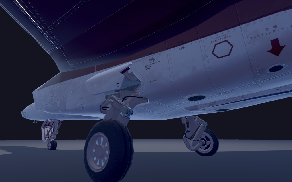 【VRChat想定】B-ATDX(X-2)【飛行可能3Dモデル】