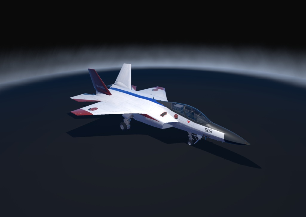 【VRChat想定】B-ATDX(X-2)【飛行可能3Dモデル】