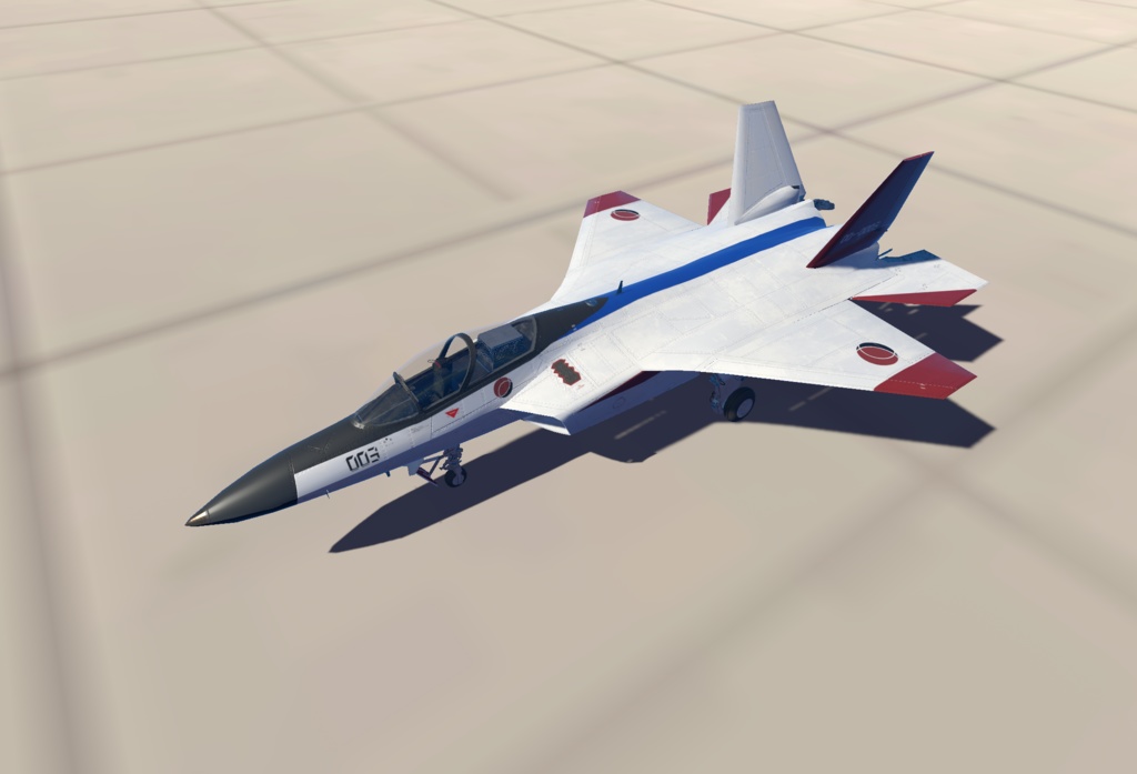 【VRChat想定】B-ATDX(X-2)【飛行可能3Dモデル】