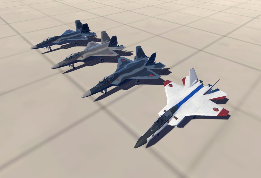 【VRChat想定】B-ATDX(X-2)【飛行可能3Dモデル】