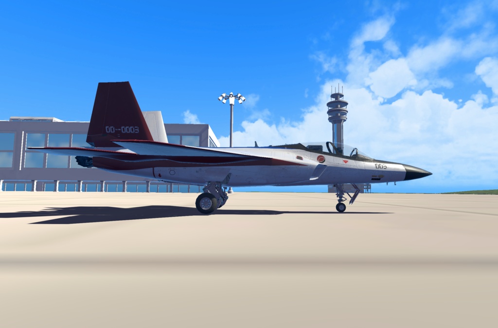 【VRChat想定】B-ATDX(X-2)【飛行可能3Dモデル】