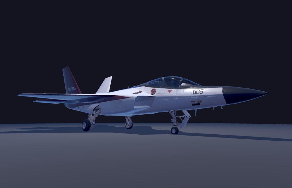 【VRChat想定】B-ATDX(X-2)【飛行可能3Dモデル】