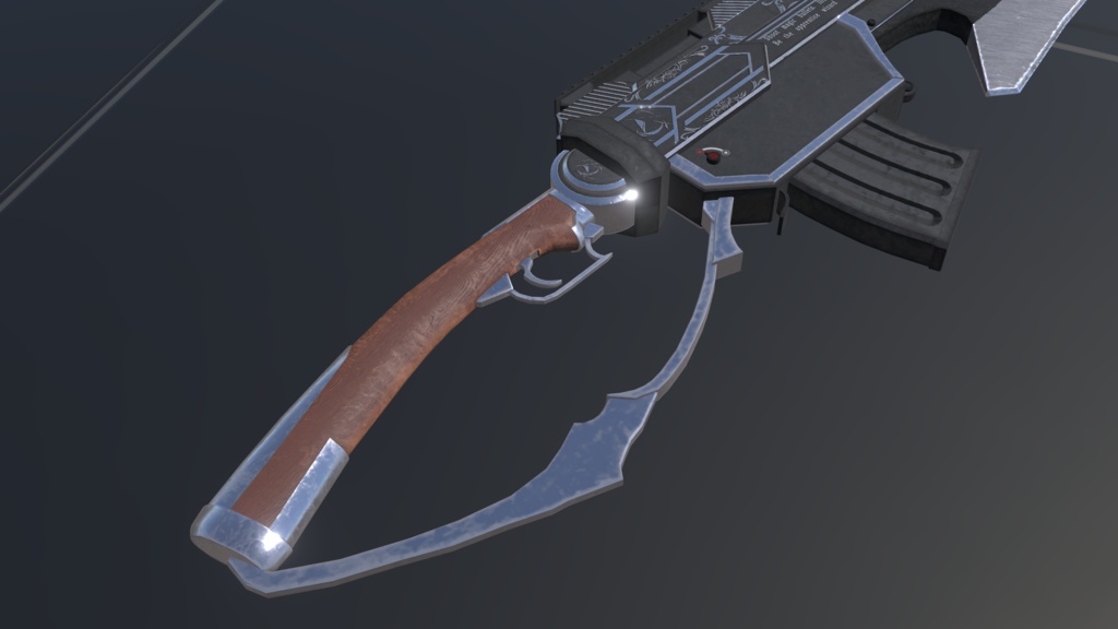 【VRChat想定MA対応】魔法銃剣-ショットブレード-「ステリア」【3Dモデル】