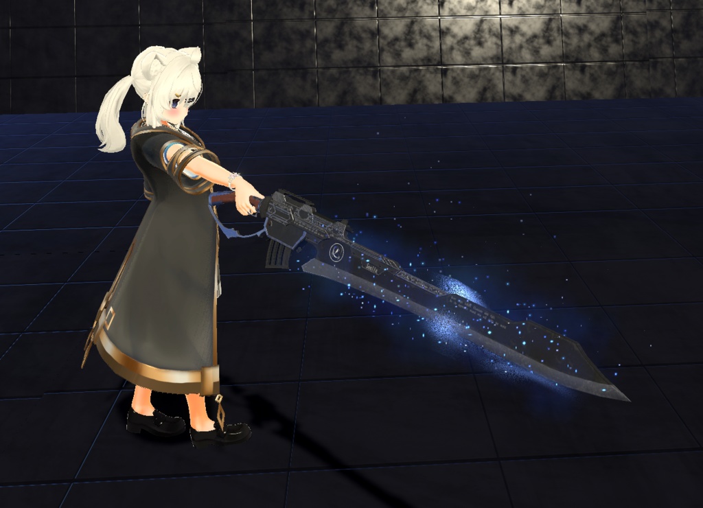 【VRChat想定MA対応】魔法銃剣-ショットブレード-「ステリア」【3Dモデル】