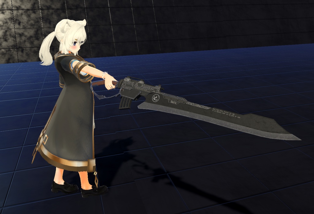 【VRChat想定MA対応】魔法銃剣-ショットブレード-「ステリア」【3Dモデル】