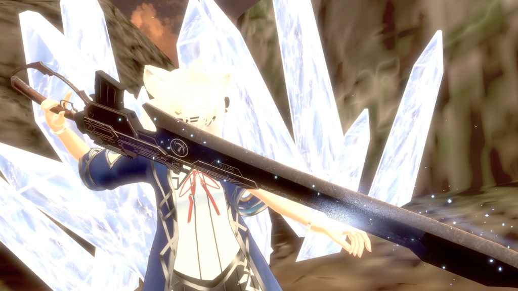 【VRChat想定MA対応】魔法銃剣-ショットブレード-「ステリア」【3Dモデル】