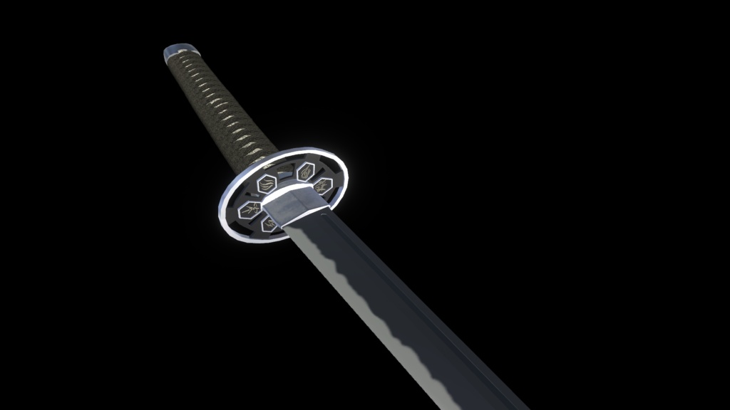 【VRChat想定MA対応】6属性の刀 転位刀「六花(りっか)」【パーティクル+3Dモデル】