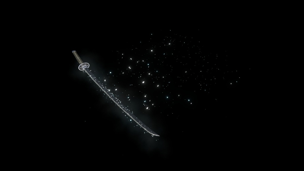 【VRChat想定MA対応】6属性の刀 転位刀「六花(りっか)」【パーティクル+3Dモデル】