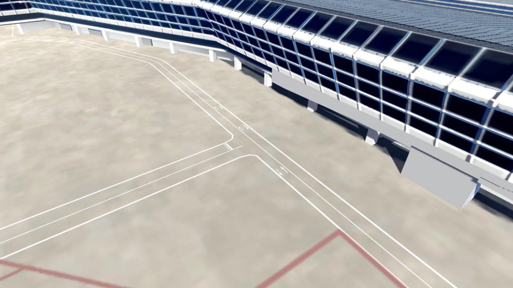 【VRChat想定】中部国際空港 セントレア【フライトワールド用シーナリー国際空港3Dモデル】