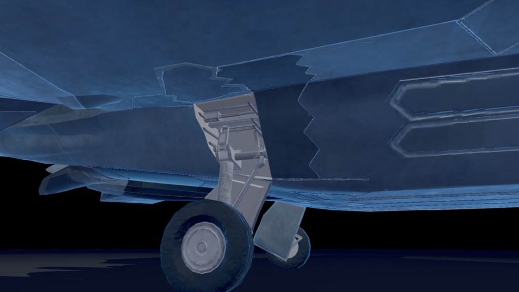 【VRCHAT想定】B-F22 Raptor【飛行可能3Dモデル】