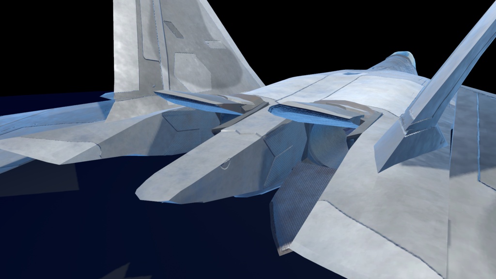 【VRCHAT想定】B-F22 Raptor【飛行可能3Dモデル】
