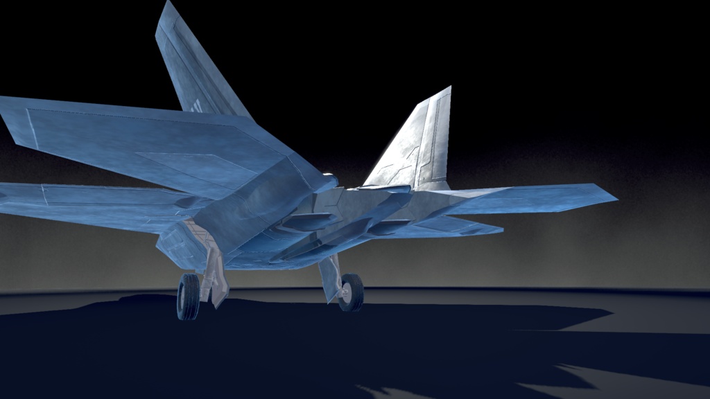 【VRCHAT想定】B-F22 Raptor【飛行可能3Dモデル】
