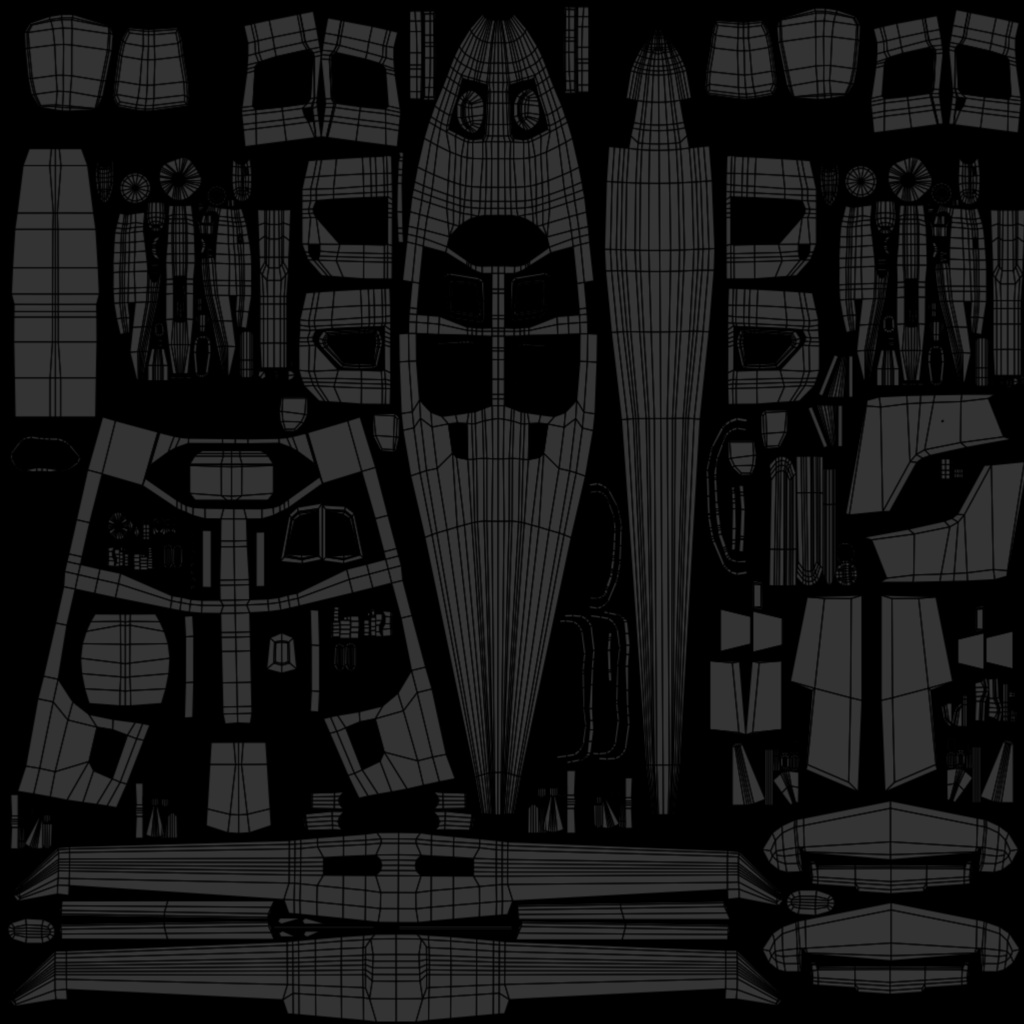 【VRCHAT想定】B-DA62【飛行可能3Dモデル】