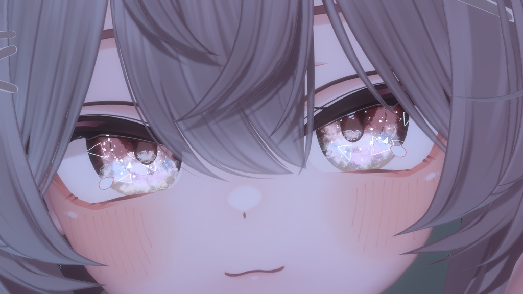 【無料】Lasaちゃん、ねびゅろーるちゃん対応追加!きらきら光る!おとなニュアンスアイテクスチャ【14アバター対応】