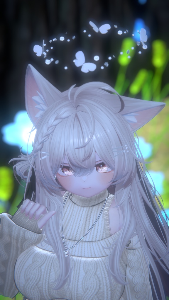 【期間限定無料】Butterfly Halo & Pin【MA対応】
