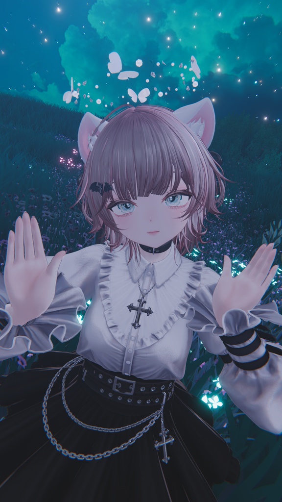 【期間限定無料】Butterfly Halo & Pin【MA対応】