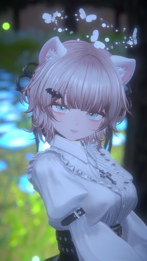 【期間限定無料】Butterfly Halo & Pin【MA対応】