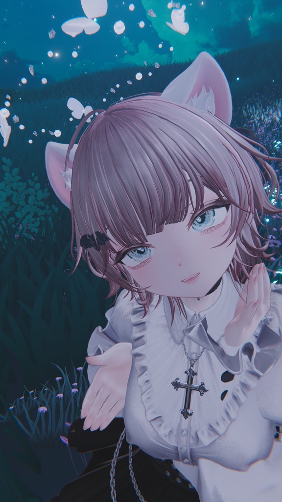 【期間限定無料】Butterfly Halo & Pin【MA対応】