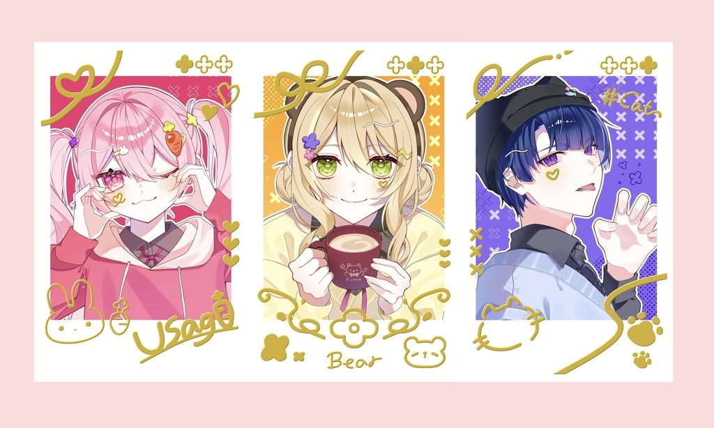 【ランダム】箔押しチェキ風カード