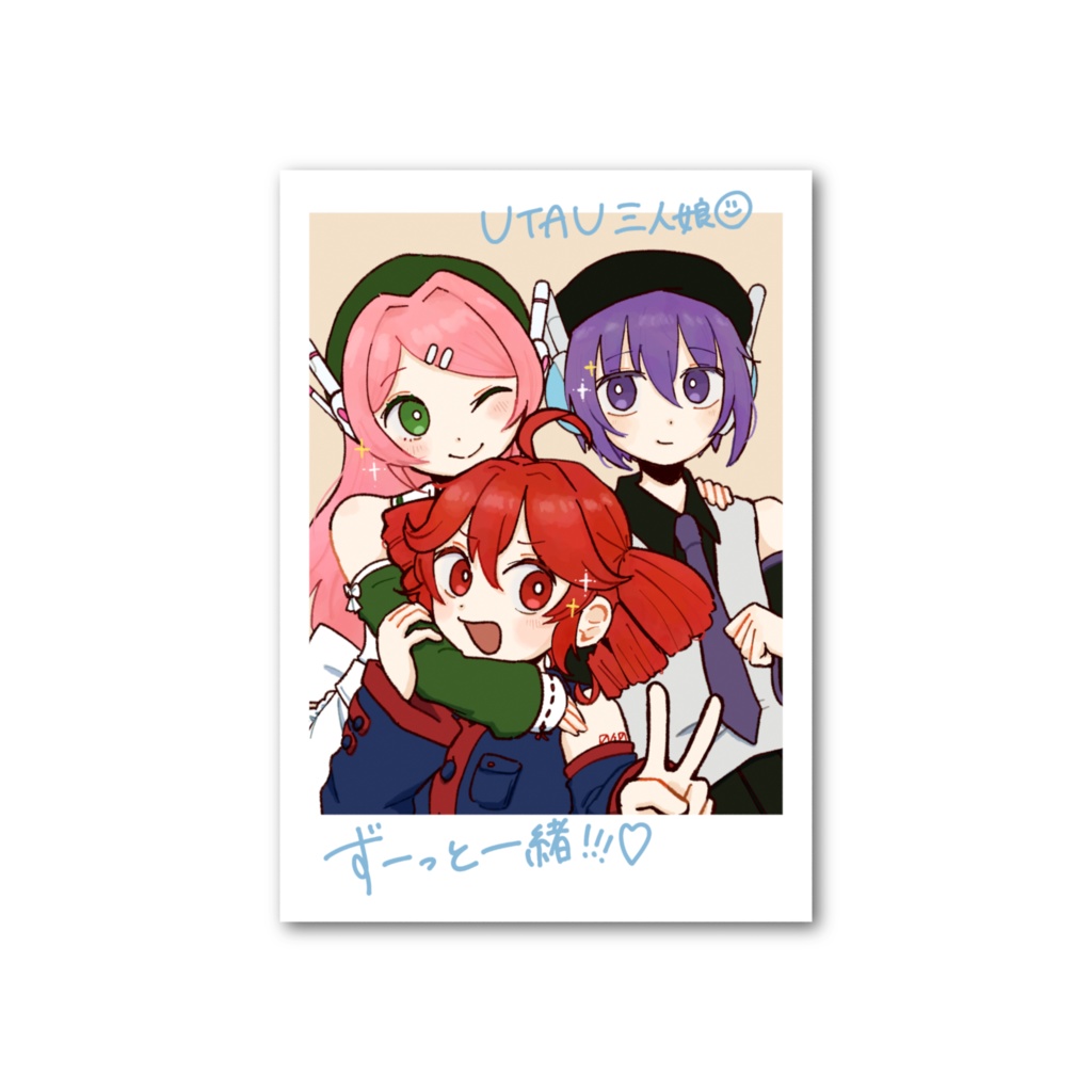 UTAU三人娘フォト風カード