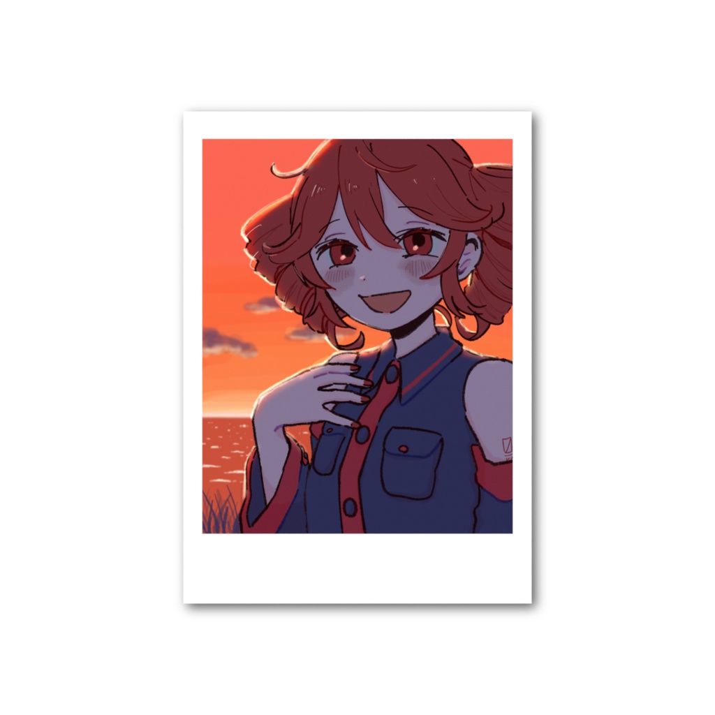 夕暮れテトさんフォト風カード