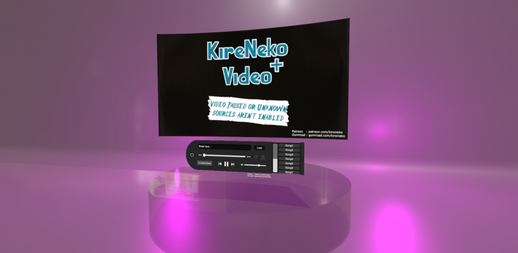 KireNeko Vrchat VideoPlayer+